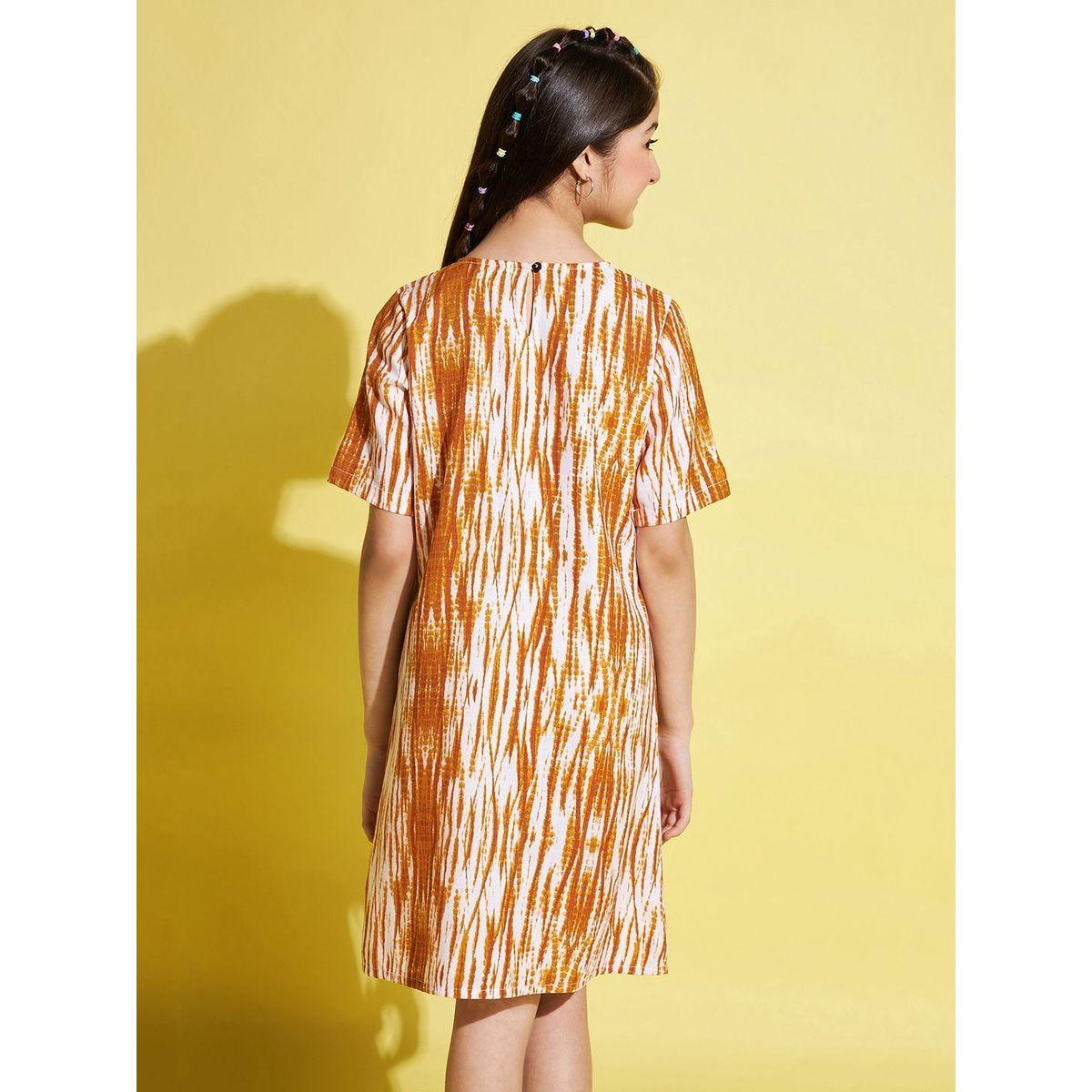 فستان مطبع بالكامل مع جيوب ستايلو بَج × ستايلي-girls-clothing-dressesandjumpsuits-image-2