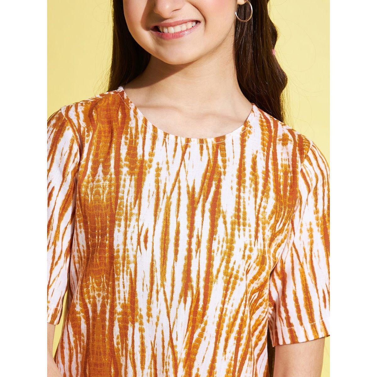 Stylo Bug X Styli All Over Print Shift Dress with Pockets-girls-clothing-dressesandjumpsuits-image-4