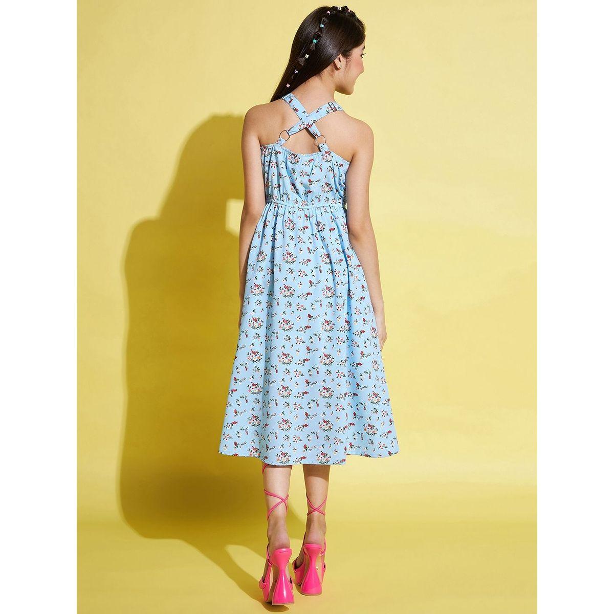 فستان مطبع بزهور مع حمالات ستايلو بَج × ستايلي-girls-clothing-dressesandjumpsuits-image-3