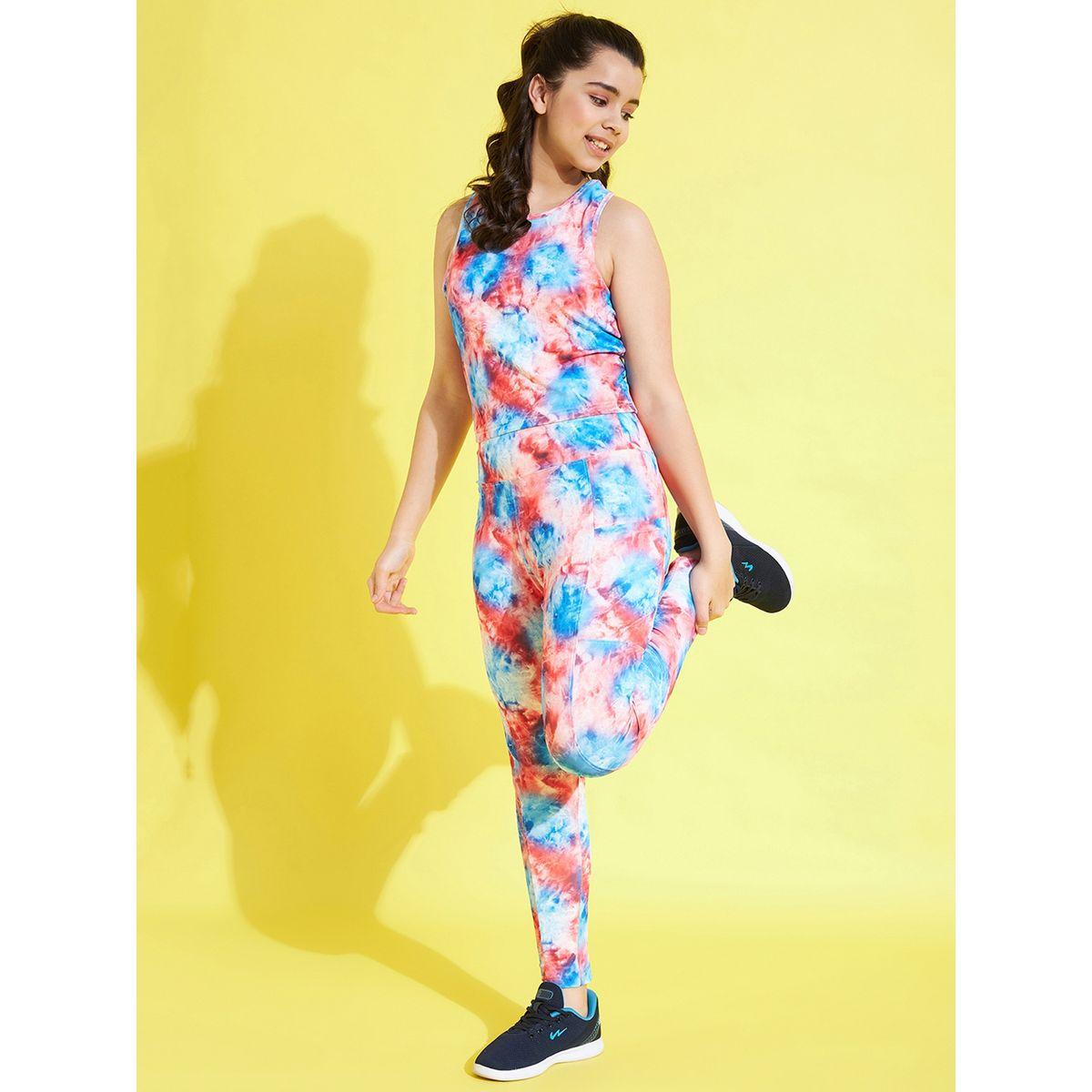 مجموعة من ليقنز وبلوزة قصيرة ريسر باك-girls-clothing-setsandcoords-image-6
