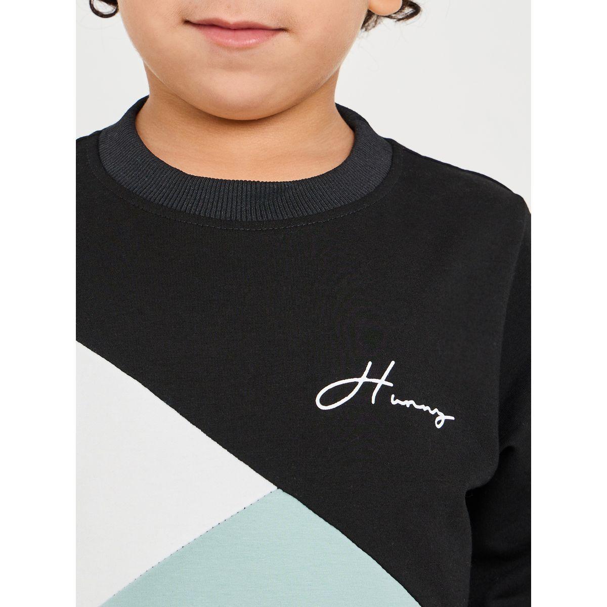 Styli Colorblock Embroidery Sweatshirt & Jogger Set-boys-clothing-setsandcoords-image-4
