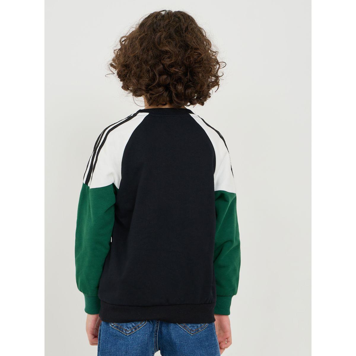 Styli Colorblock Slogan Embroidered Sweatshirt-boys-clothing-winterwear-sweatshirts-image-4