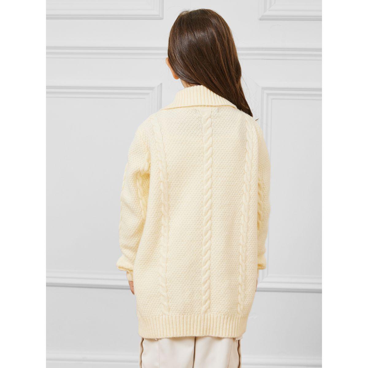 Styli Cable Knit Drop Shoulder Cardigan-girls-clothing-winterwear-jumpersandcardigans-image-4