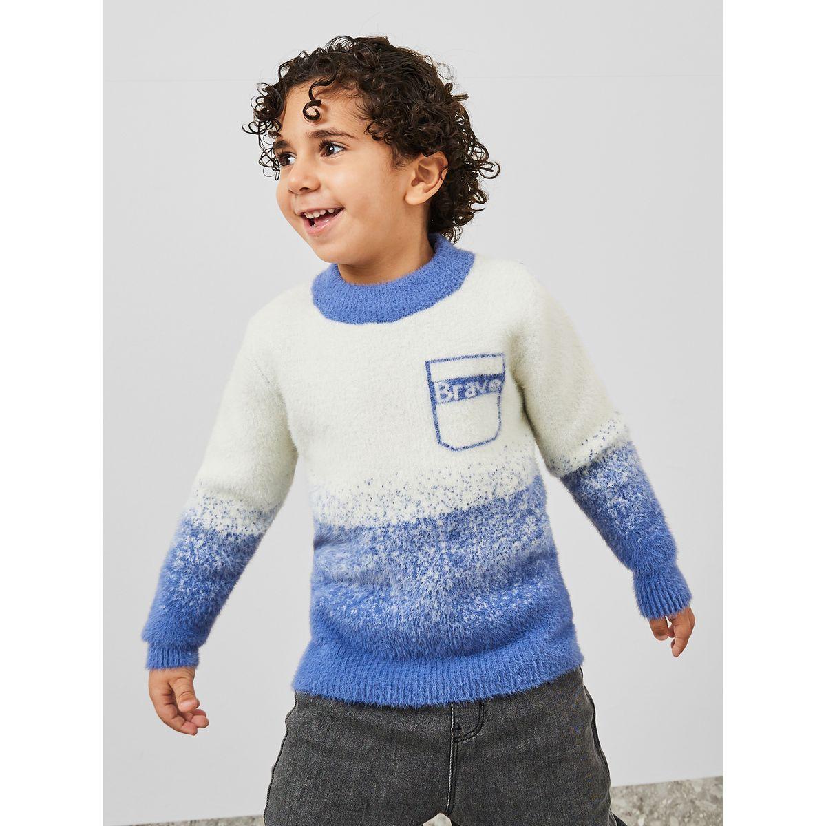 Styli Ombre Design Pocket Print Sweater-boys-clothing-jumpersandcardigans-image-1