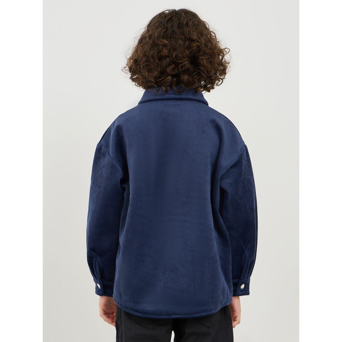 Styli Embroidery Thermal Lined Shirt-boys-clothing-shirts-image-5