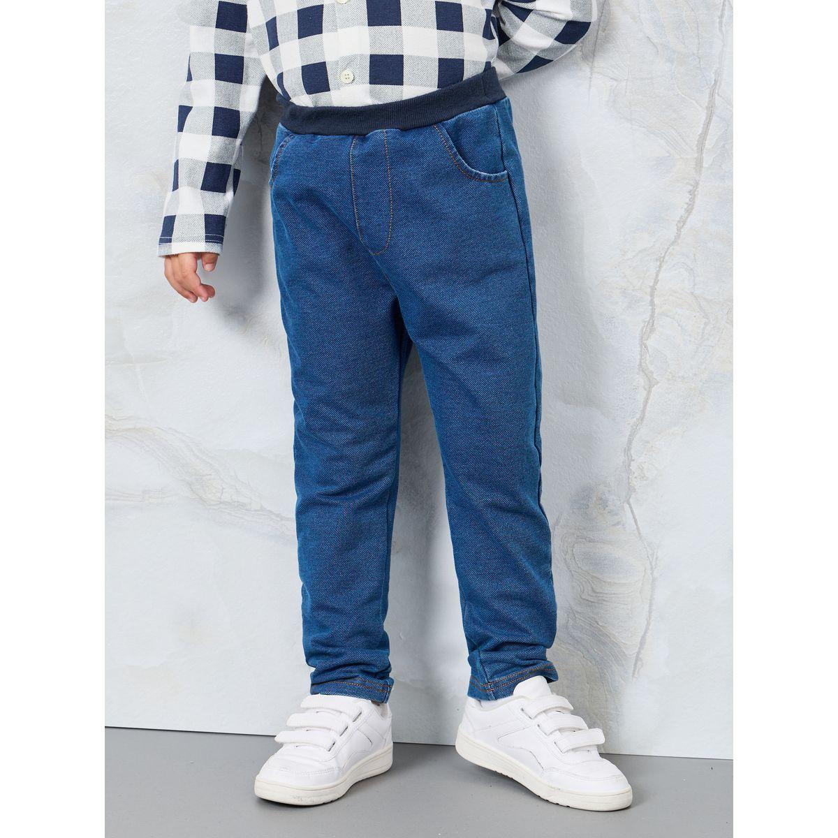 Styli Set of 3 - Checked & Denim Shirt with Pants-girls-clothing-setsandcoords-image-4