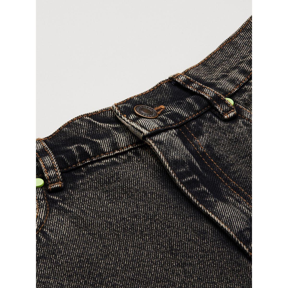 جينز بقصة مستقيمة وتفاصيل باهتة نوه-فوه × ستايلي-girls-clothing-bottoms-jeansandjeggings-image-6