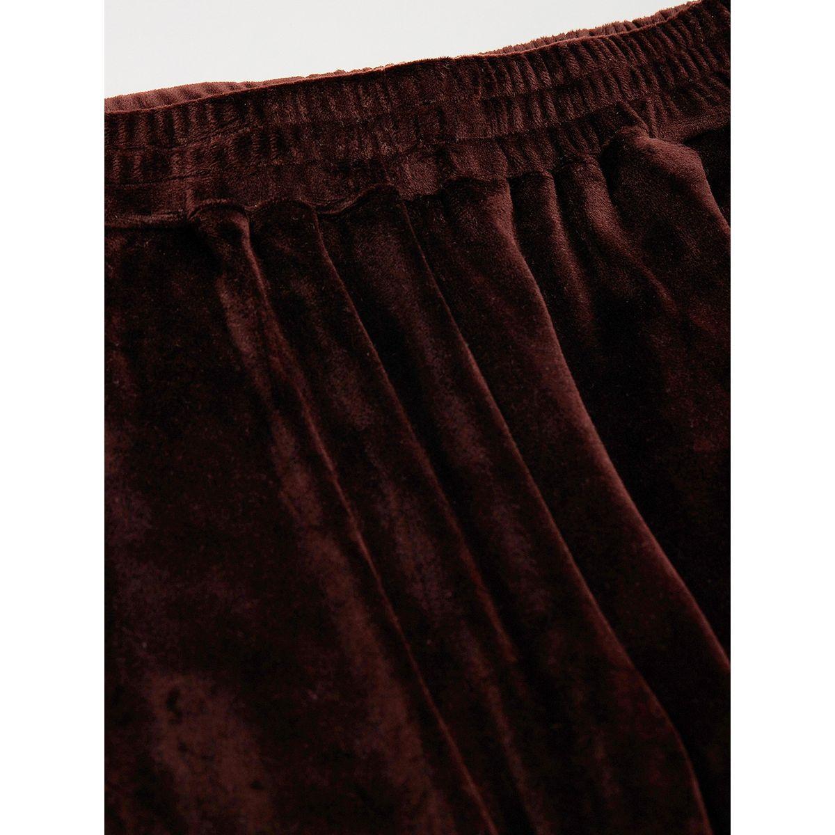Noh-Voh X Styli Side Tape Detail Velour Track Pants-girls-clothing-bottoms-trousers-image-3