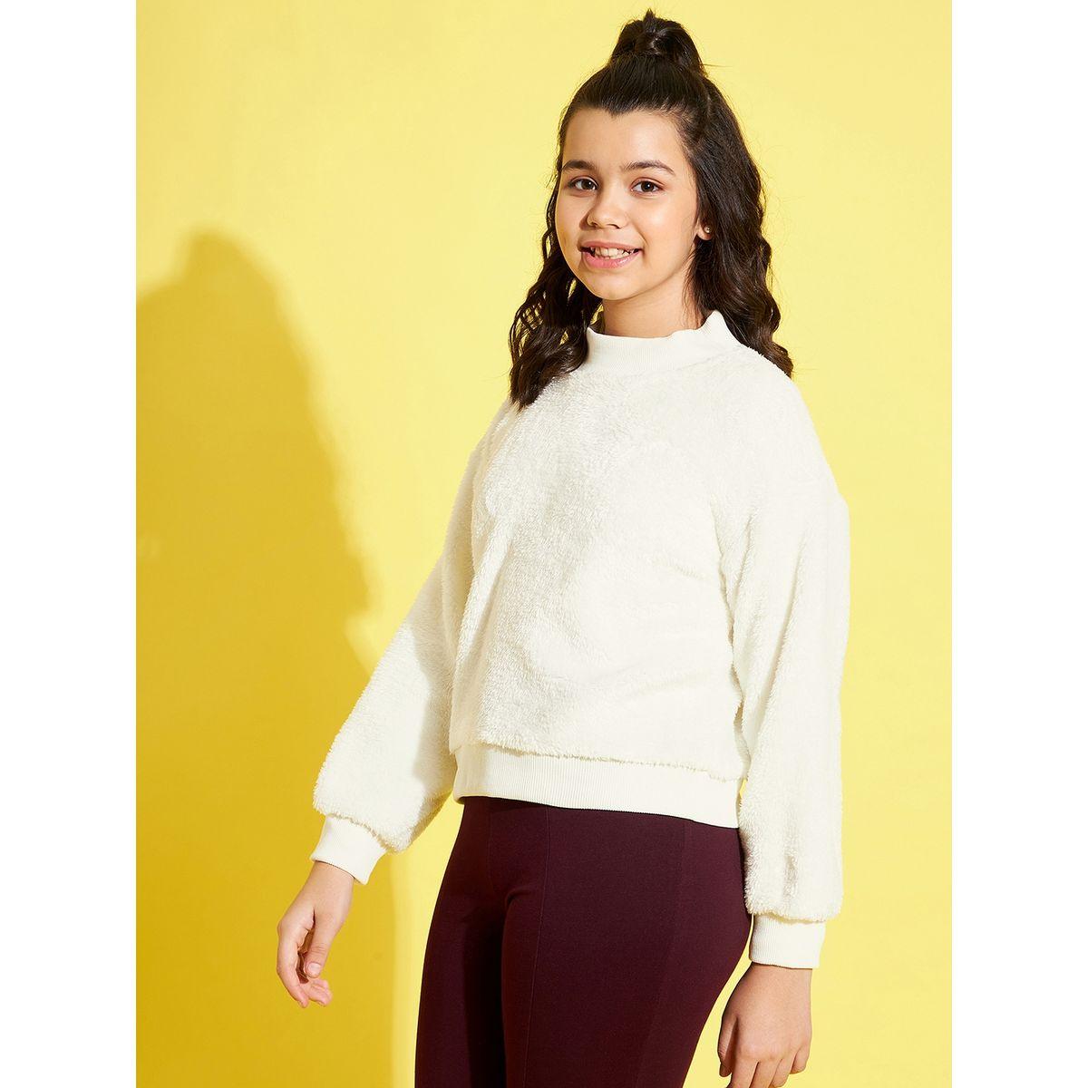 Noh-Voh X Styli High Neck Regular Fleece Sweatshirt-girls-clothing-winterwear-sweatshirts-image-3
