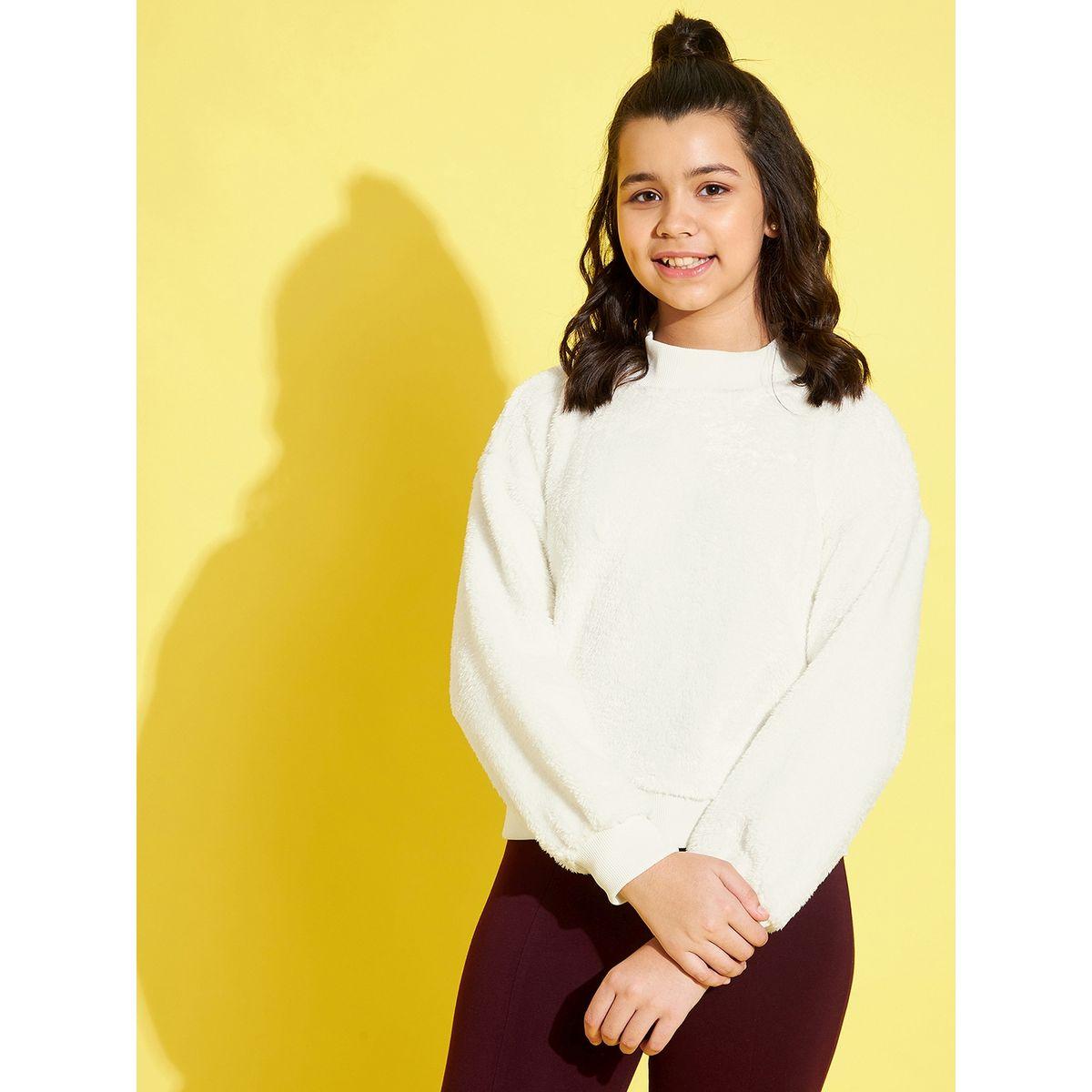 Noh-Voh X Styli High Neck Regular Fleece Sweatshirt-girls-clothing-winterwear-sweatshirts-image-6