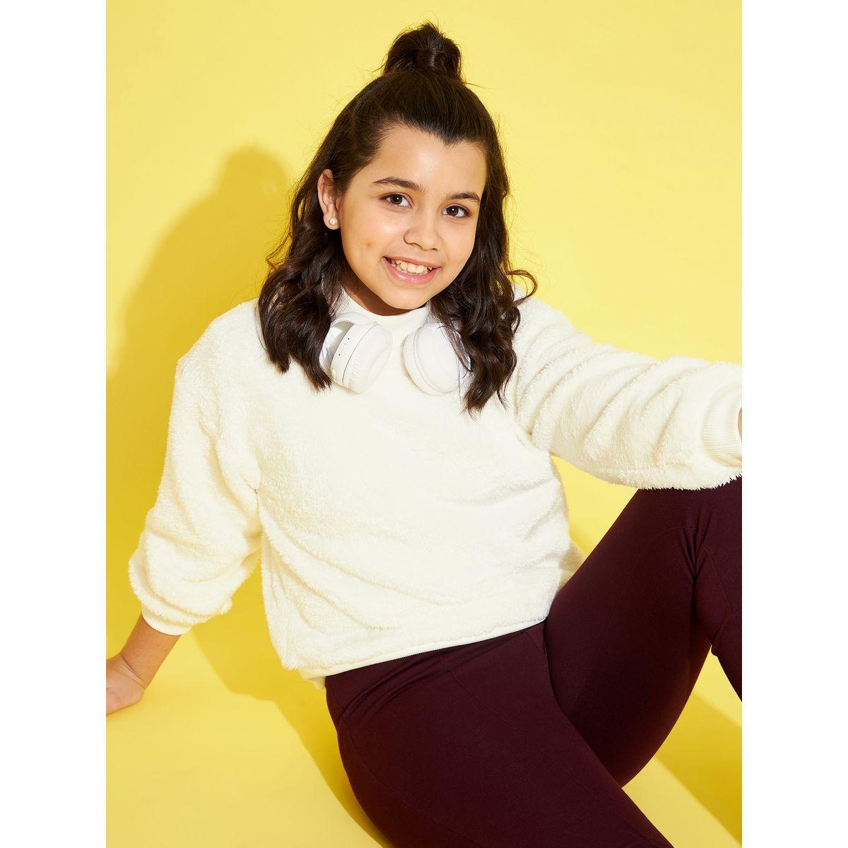 Noh-Voh X Styli High Neck Regular Fleece Sweatshirt-girls-clothing-winterwear-sweatshirts-image-7