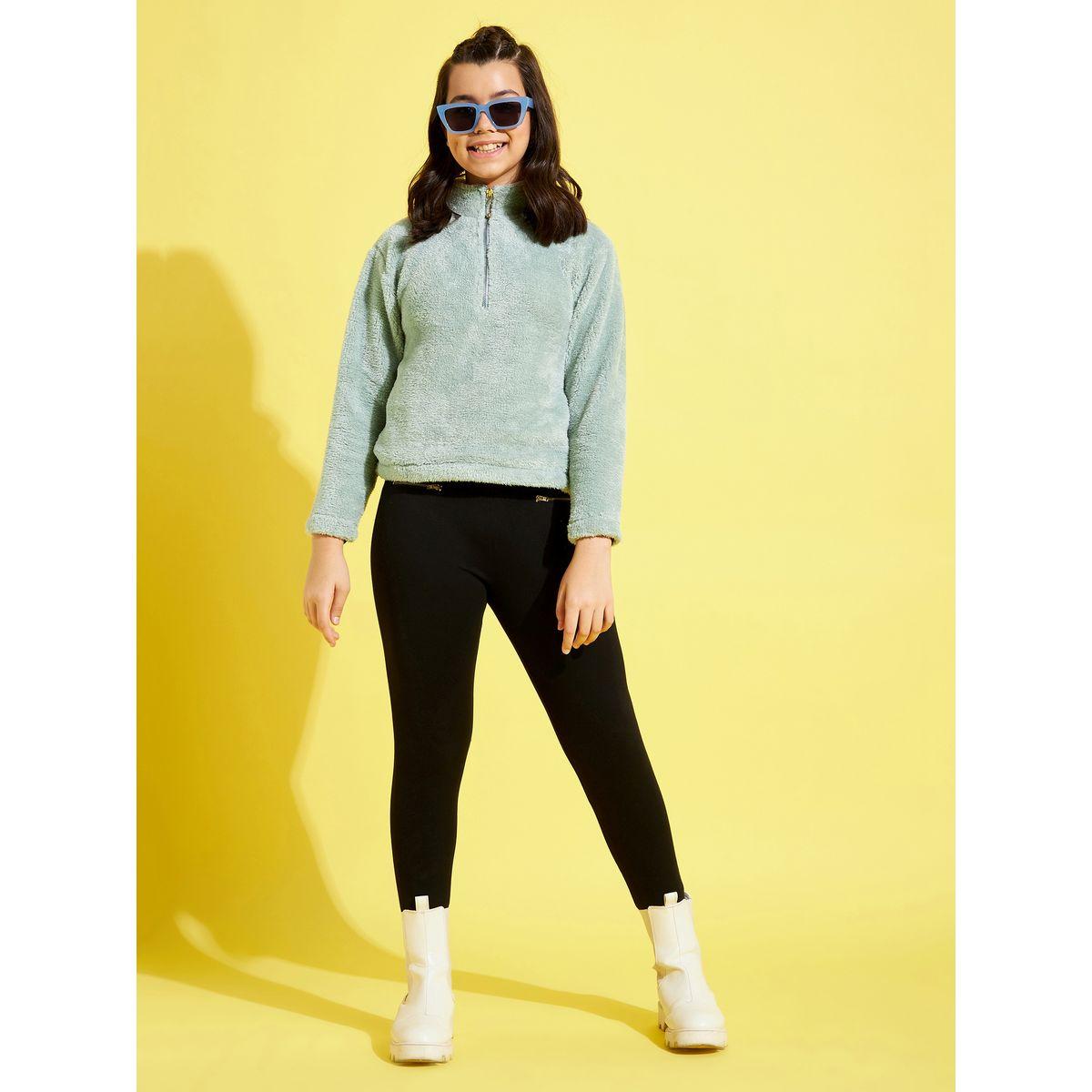 Noh-Voh X Styli Front Zipper Fleece Sweatshirt-baby-girls-clothing-sweatshirts-image-2