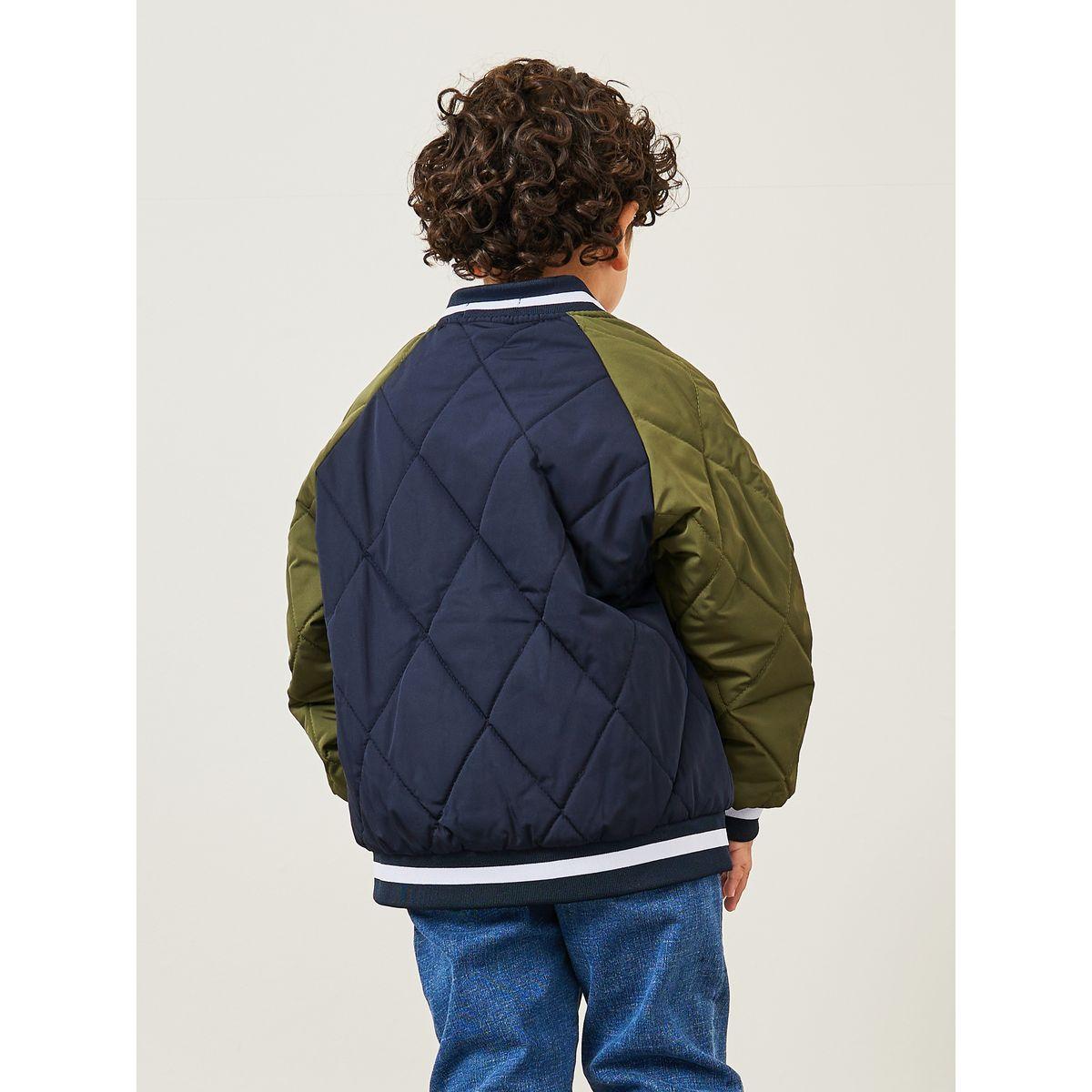 Styli Colorblock Quilted Jacket With Letter Patch-boys-clothing-jacketsandcoats-image-7
