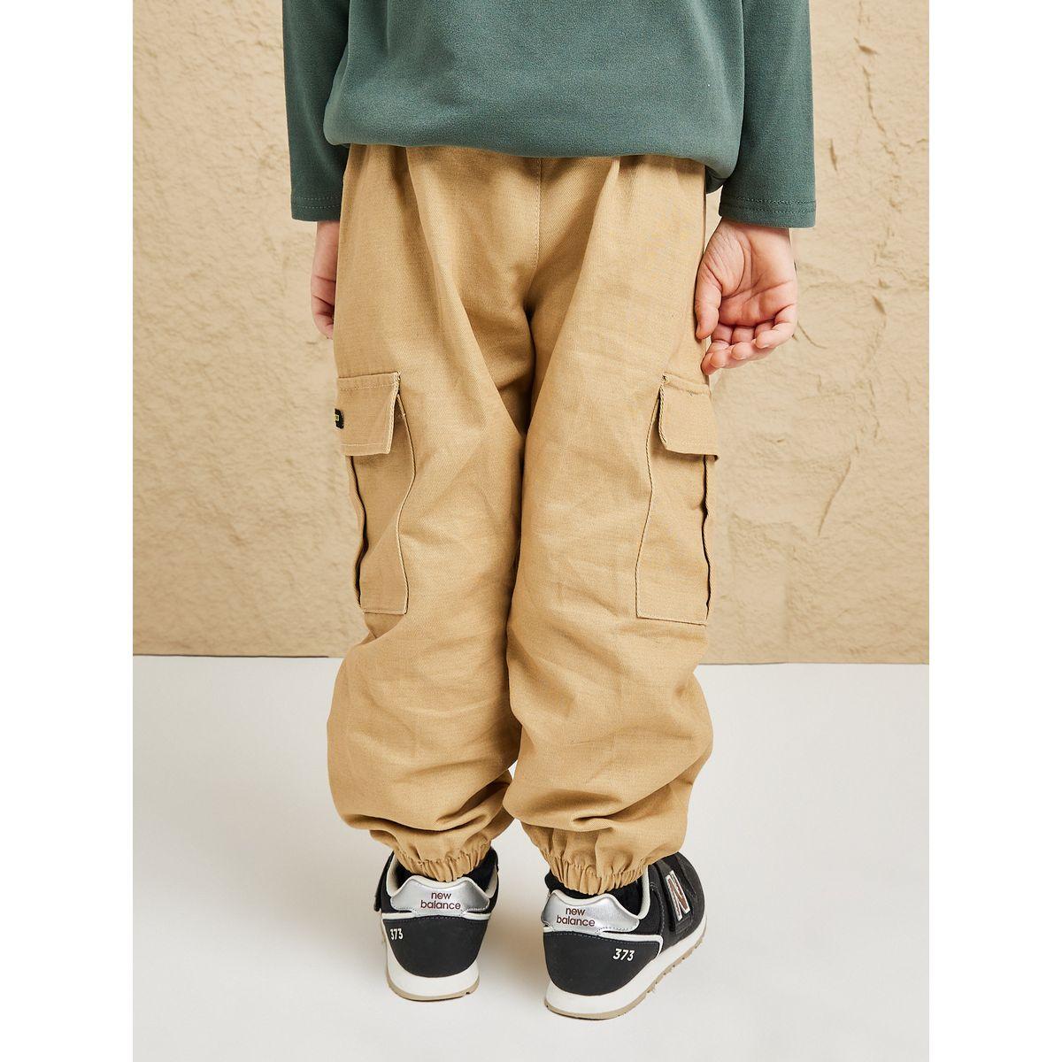 بنطال كارجو مع جيوب بطية-boys-clothing-bottoms-trousers-image-1