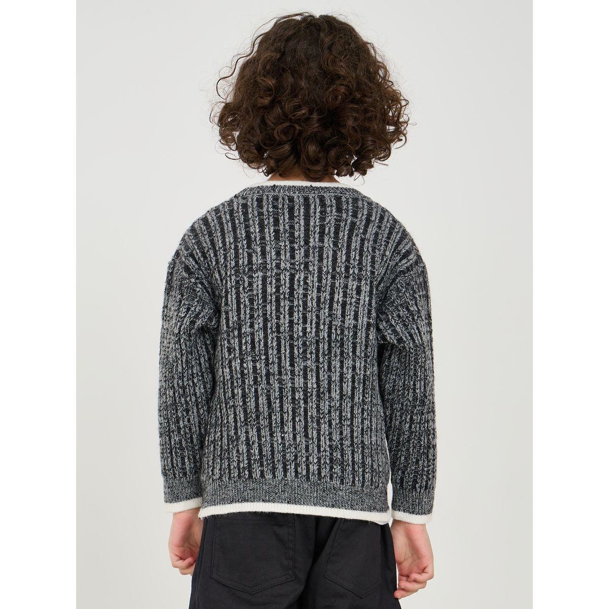 Styli V Neck Knit Button Through Cardigan-boys-clothing-jumpersandcardigans-image-5