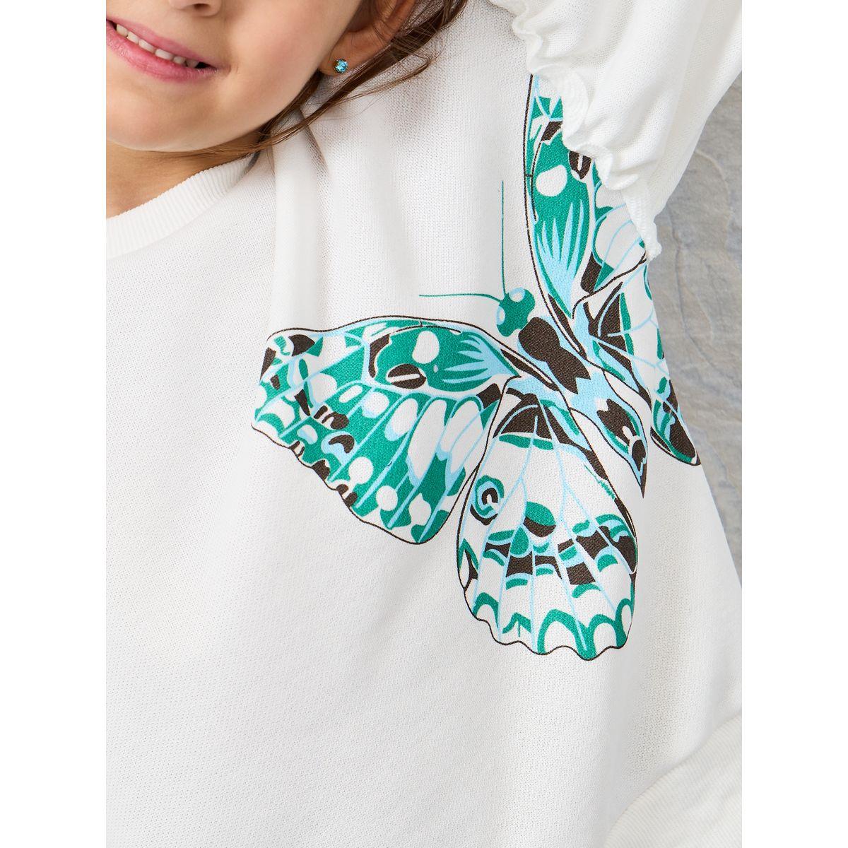 Styli Butterfly Print Ruffled Sleeve Sweatshirt-baby-girls-clothing-sweatshirts-image-3