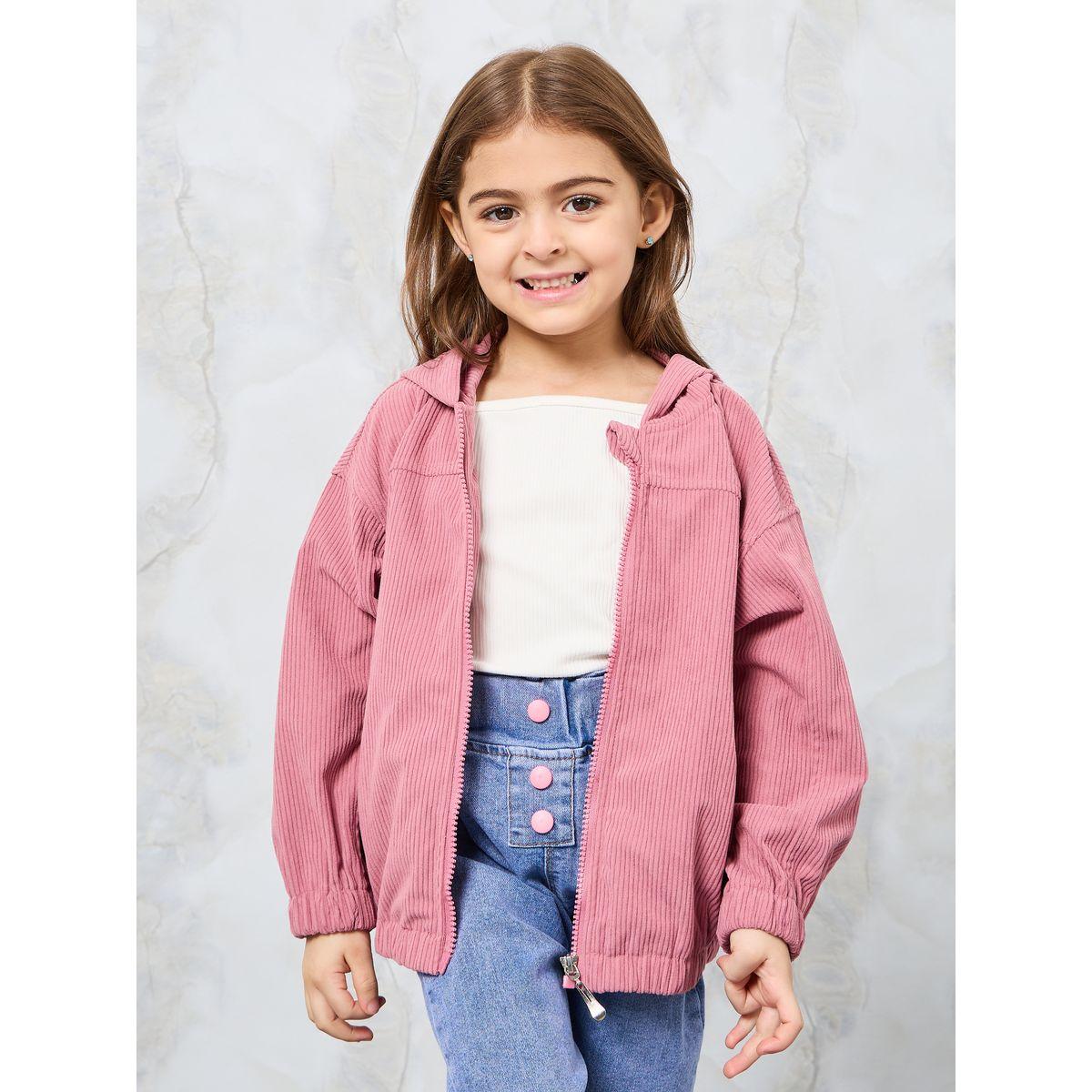 Styli Oversized Corduroy Hoodie Jacket-girls-clothing-jacketsandcoats-image-1
