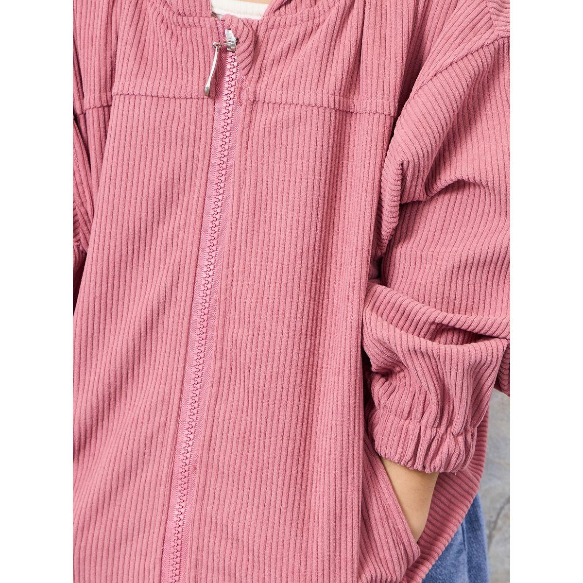 جاكيت واسع بياقة هودي-girls-clothing-jacketsandcoats-image-4
