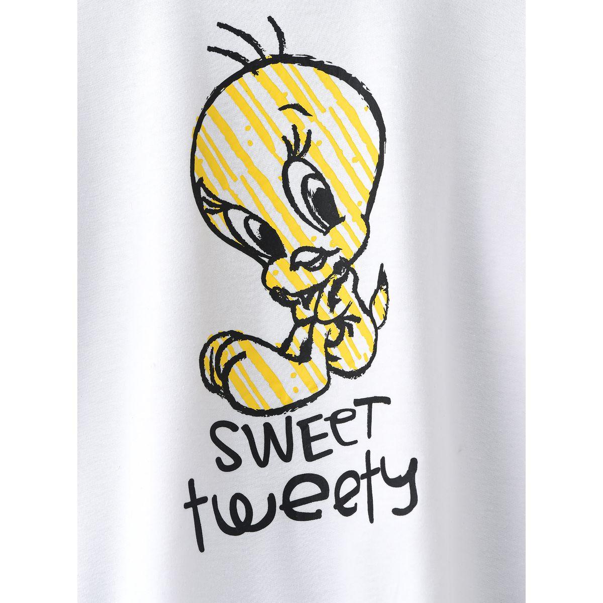 Looney Tunes Tweety Graphic Print Hoodie-girls-clothing-winterwear-sweatshirts-image-3