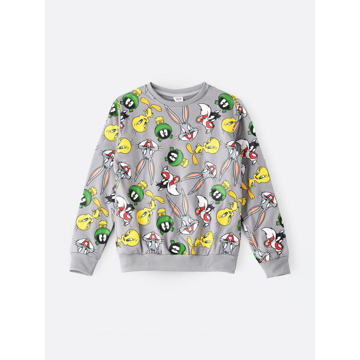 Looney Tunes All Over Print Sweatshirt-boys-clothing-winterwear-sweatshirts-image-1