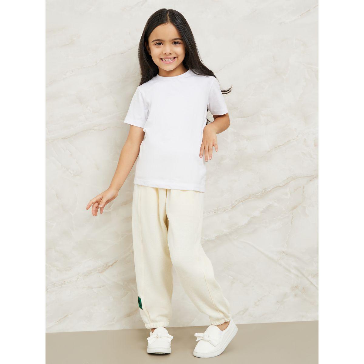 Styli Ribbed Knit Patched Detail Jogger-girls-clothing-bottoms-joggersandtrackpants-image-1