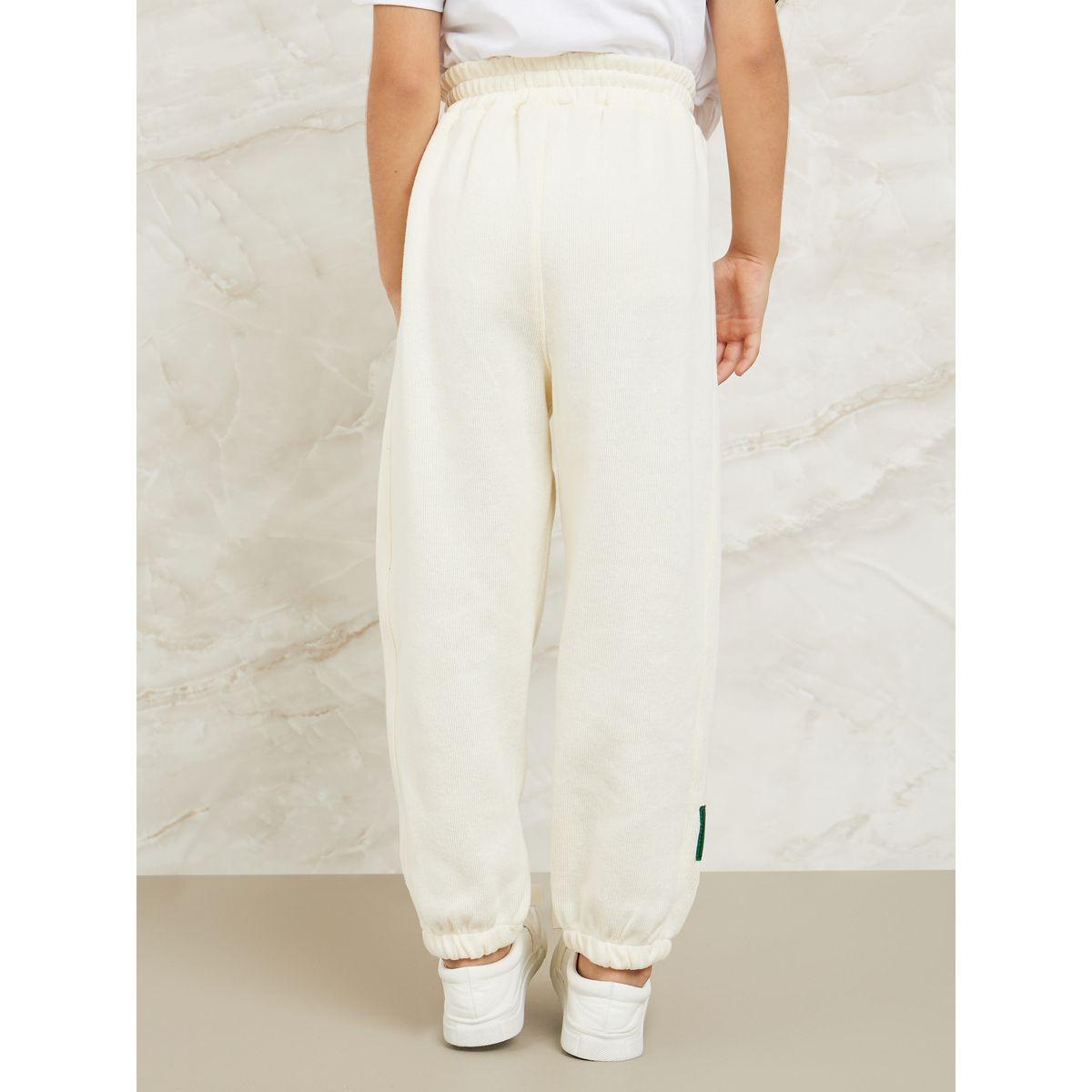 Styli Ribbed Knit Patched Detail Jogger-girls-clothing-bottoms-joggersandtrackpants-image-4