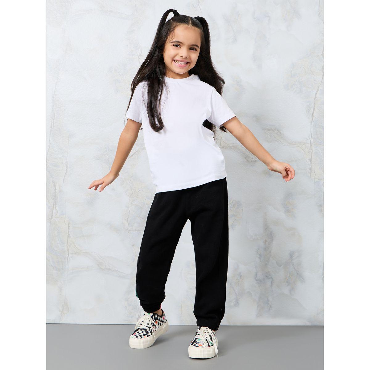 Styli Rib Knit Patched Detail Jogger-girls-clothing-bottoms-joggersandtrackpants-image-2