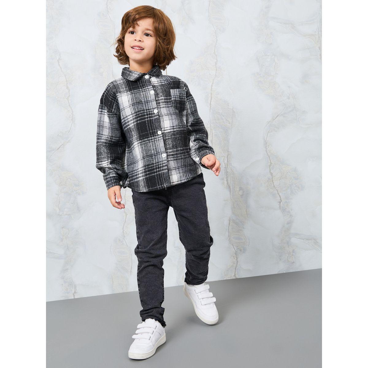 قميص كاروهات بقصة مريحة-boys-clothing-shirts-image-2