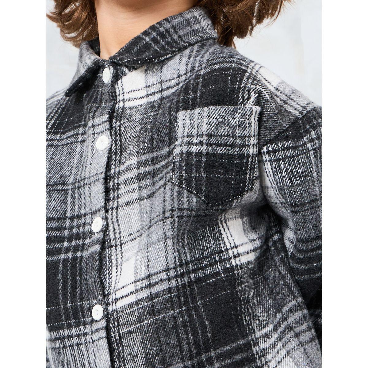 Styli Relaxed Fit Plaid Shirt-boys-clothing-shirts-image-3
