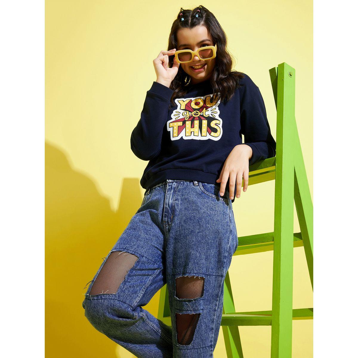سويت شيرت مطبع بكتابة-baby-girls-clothing-sweatshirts-image-6