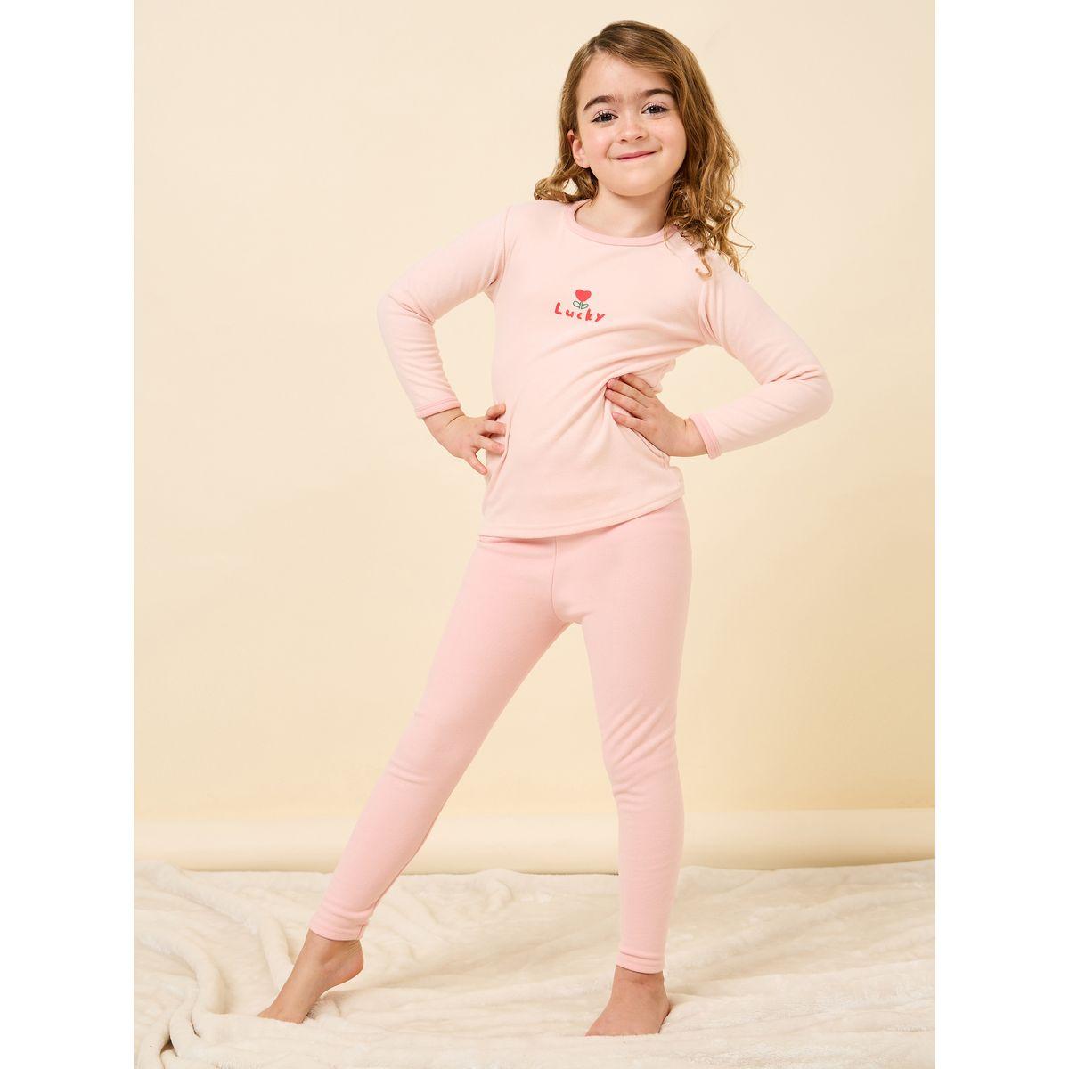 Styli Graphic Print Top & Solid Pyjama Set-girls-clothing-nightwear-image-1