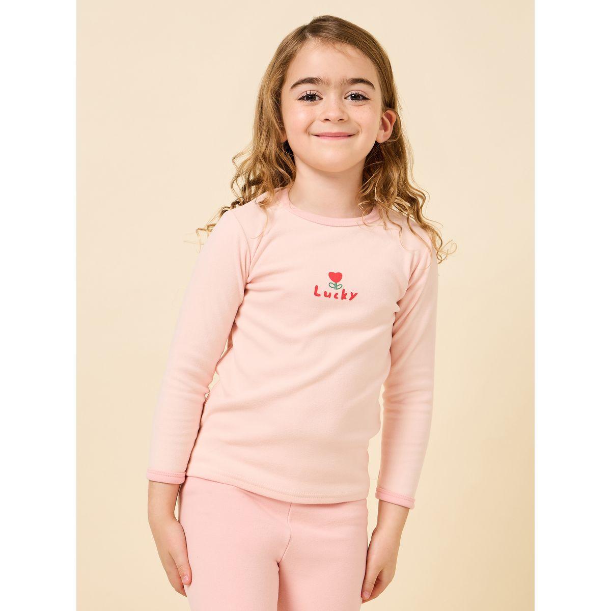Styli Graphic Print Top & Solid Pyjama Set-girls-clothing-nightwear-image-2