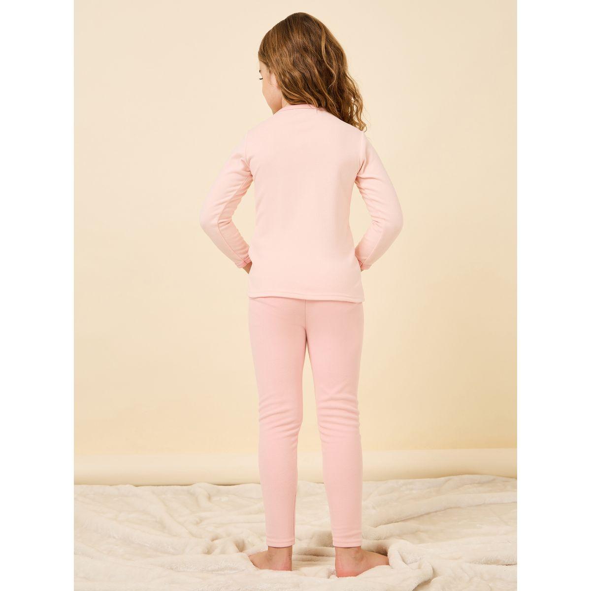 Styli Graphic Print Top & Solid Pyjama Set-girls-clothing-nightwear-image-5