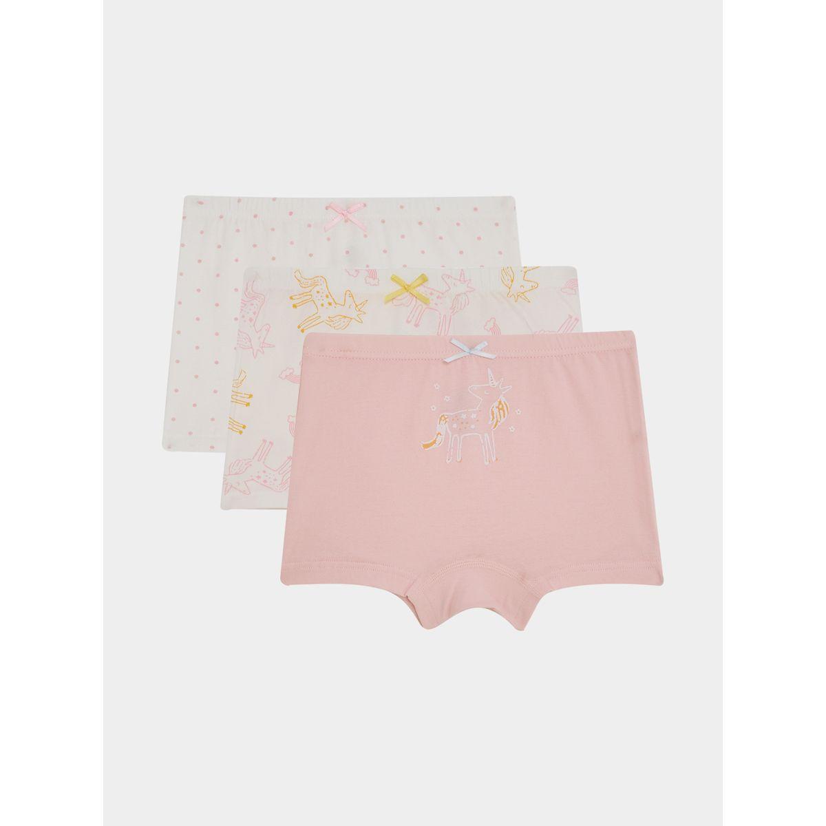 Styli Pack of 3 - Unicorn Print Assorted Briefs-girls-clothing-innerwear-image-1