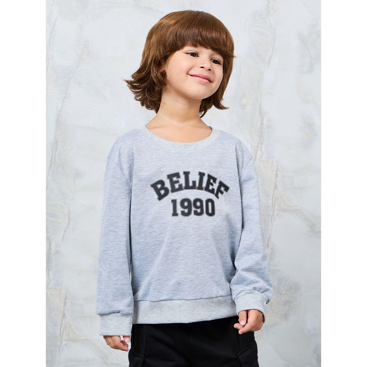 Styli Slogan Print Round Neck Sweatshirt-boys-clothing-winterwear-sweatshirts-image-1