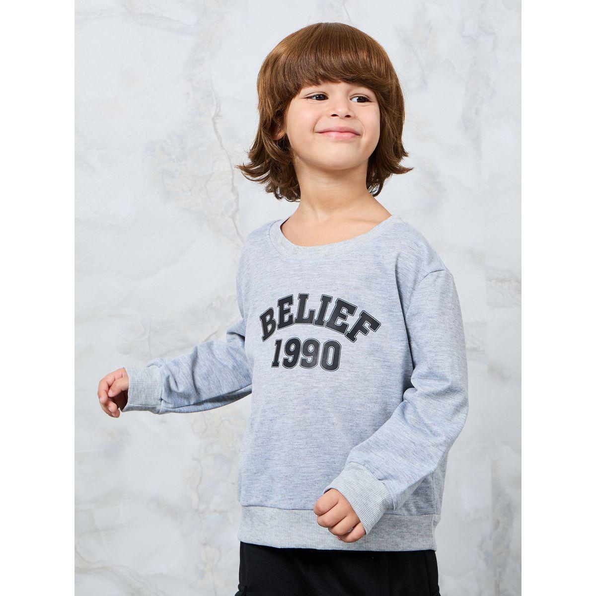 Styli Slogan Print Round Neck Sweatshirt-boys-clothing-winterwear-sweatshirts-image-5