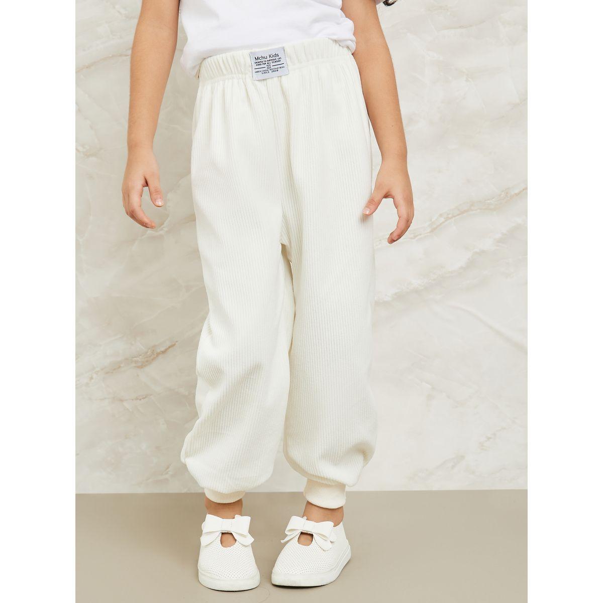 جوغر كوردروي مزين بشارة-girls-clothing-bottoms-joggersandtrackpants-image-1