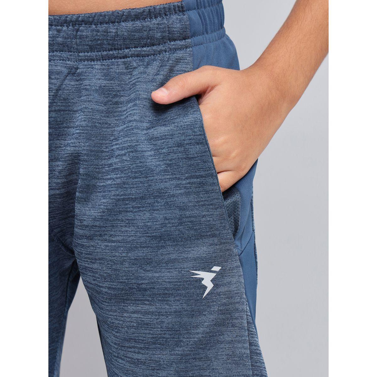 Technosport X Styli Contrast Side Panel Melange Active Shorts-boys-clothing-sportswear-bottoms-image-5