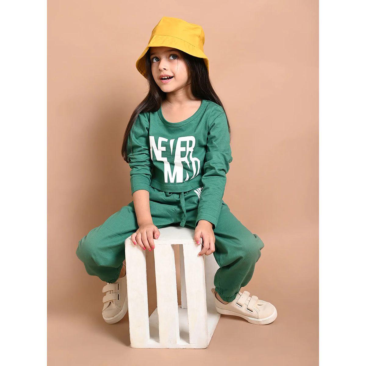 LilPicks X Styli Letter Printed Crop Top & Jogger Set-girls-clothing-setsandcoords-image-1