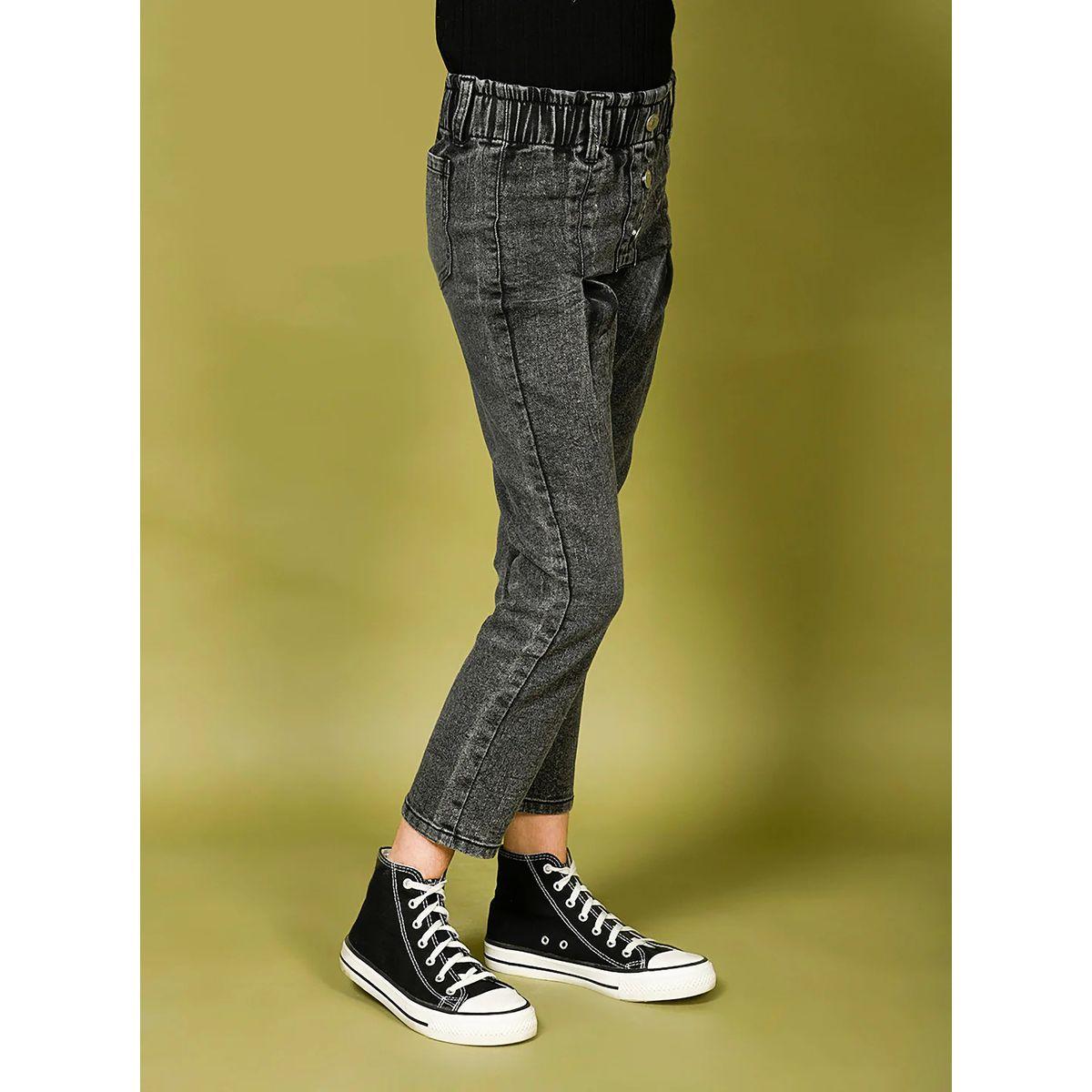 LilPicks X Styli Paper Bag Waist Slim Fit Jeans-girls-clothing-bottoms-jeansandjeggings-image-2
