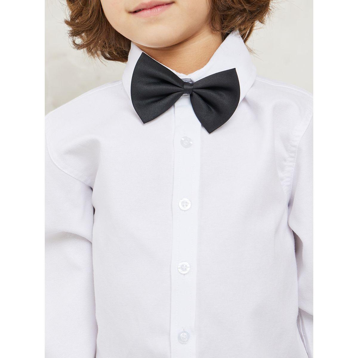 Styli Classic Long Sleeve Shirt with Detachable Bow-boys-clothing-shirts-image-3