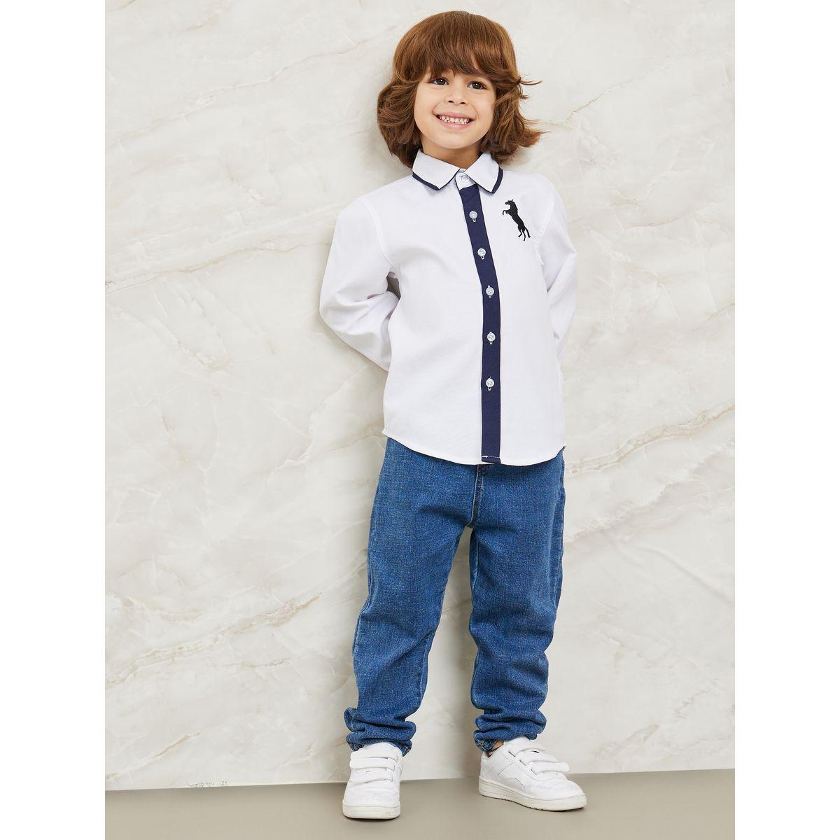 قميص كاجوال بتداخل لون مغاير-boys-clothing-shirts-image-2
