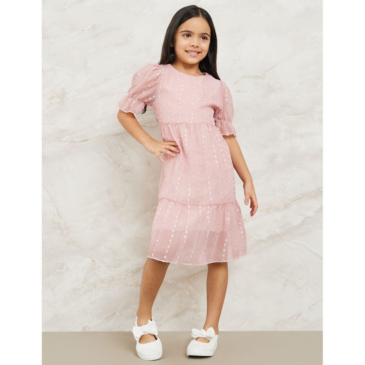 Styli Embroidered Chiffon Dress-girls-clothing-dressesandjumpsuits-image-1