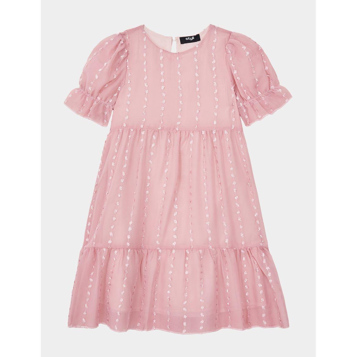 Styli Embroidered Chiffon Dress-girls-clothing-dressesandjumpsuits-image-5