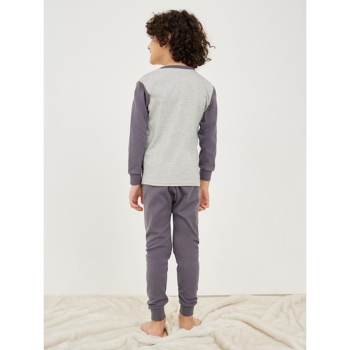 Styli Graphic Printed T-Shirt and Pants Pyjama Set-boys-clothing-nightwear-image-5