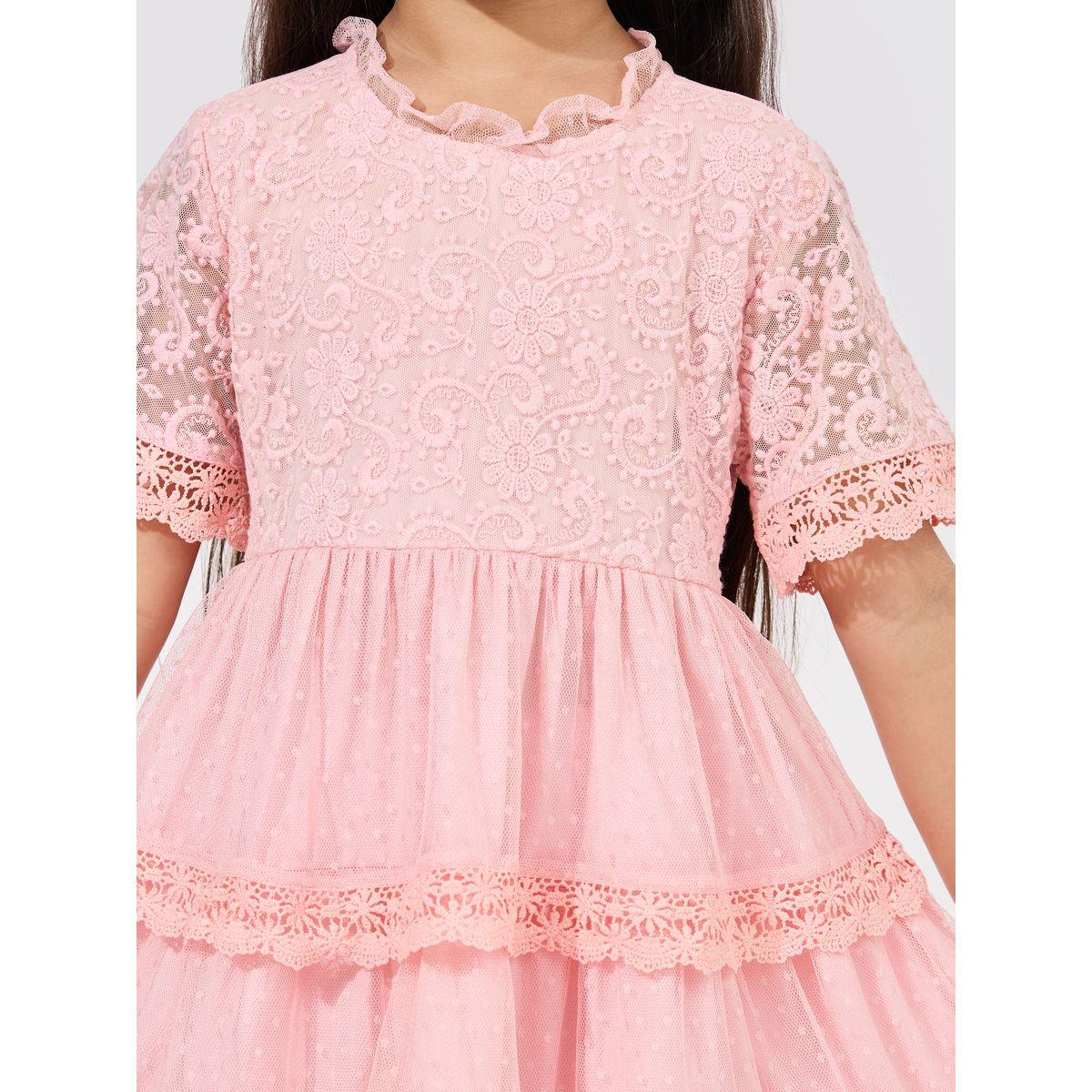 Styli Lace Insert Layered Dress-girls-clothing-dressesandjumpsuits-image-3
