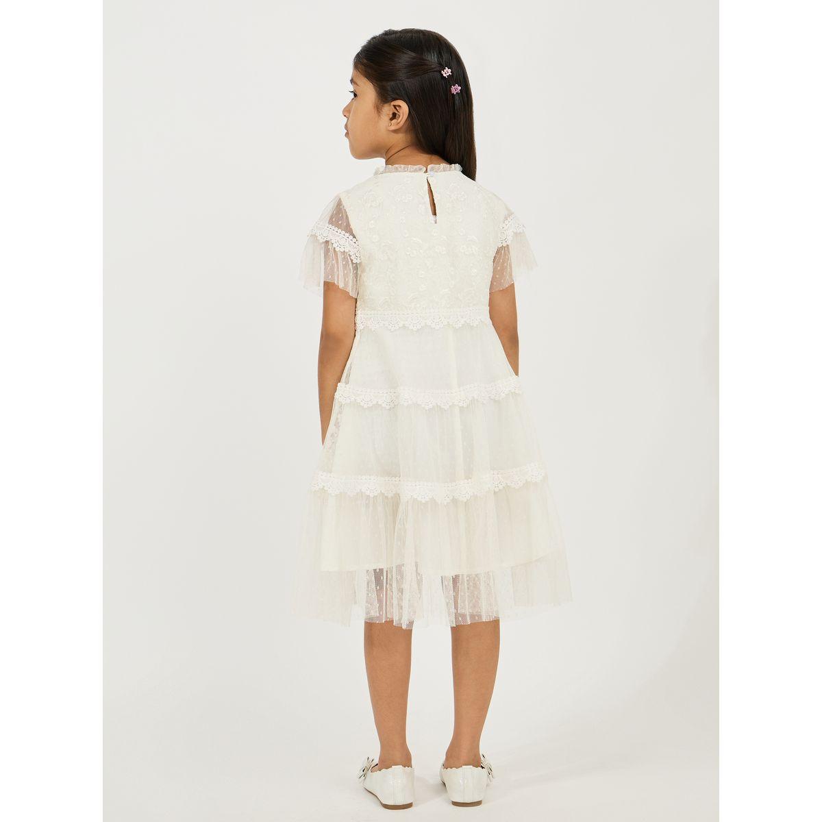 Styli Lace Detail Layered Tulle Dress-girls-clothing-dressesandjumpsuits-image-4
