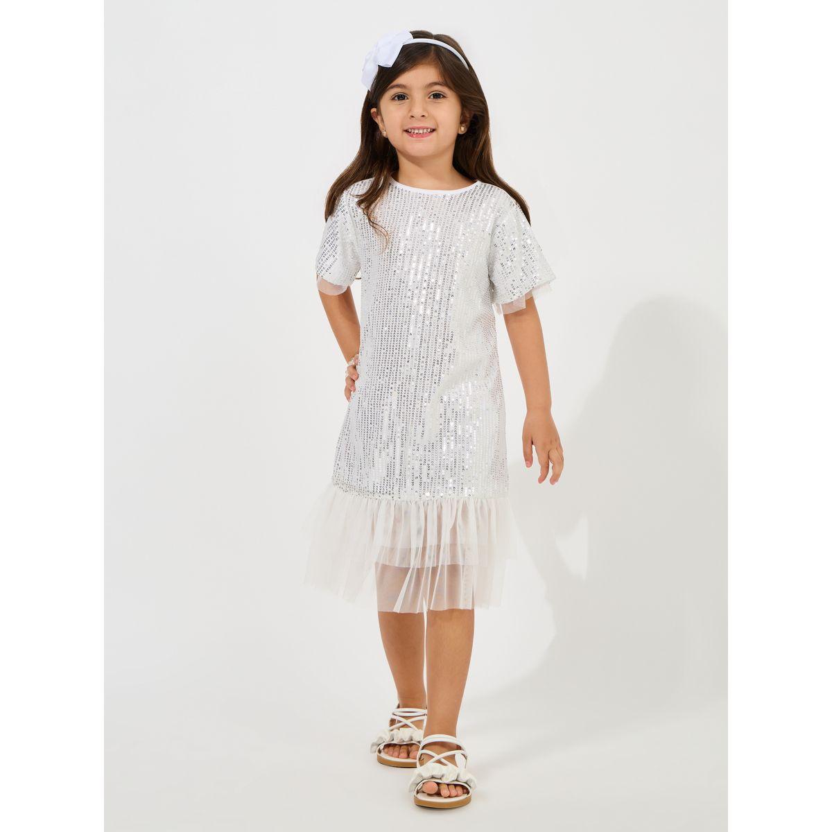 Styli Sequin Shift Dress with Mesh Insert-girls-clothing-dressesandjumpsuits-image-1