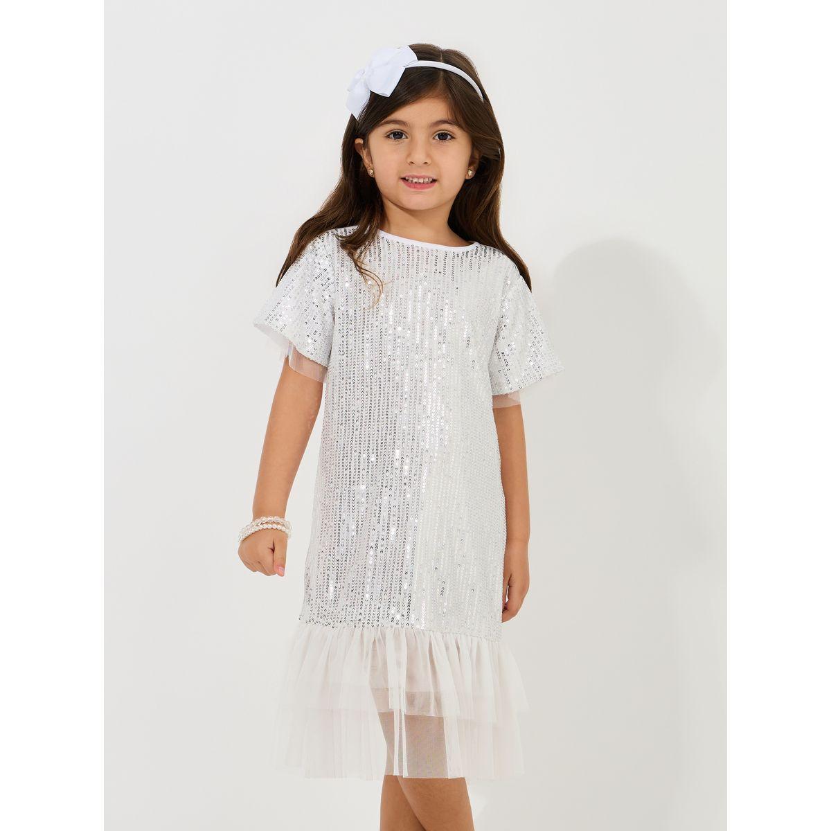 Styli Sequin Shift Dress with Mesh Insert-girls-clothing-dressesandjumpsuits-image-2