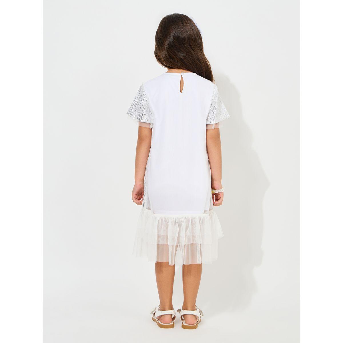Styli Sequin Shift Dress with Mesh Insert-girls-clothing-dressesandjumpsuits-image-4
